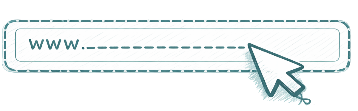 Websteds-indtastningsillustration